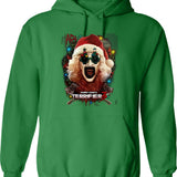 Terrifier 3 Yuletide Terror Graphic Pullover Hoodie - Green