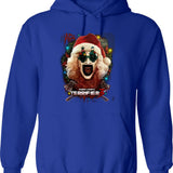 Terrifier 3 Yuletide Terror Graphic Pullover Hoodie - Blue