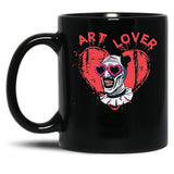 Terrifier Art The Clown Lover Black Coffee Mug, Gift Coffee Mug