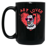 Terrifier Art The Clown Lover Black Coffee Mug, Gift Coffee Mug - Black