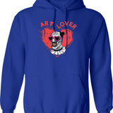 Terrifier Art The Clown Lover Graphic Pullover Hoodie - Blue