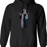 Terrifier Art The Clown Sunglasses Graphic Pullover Hoodie - Black