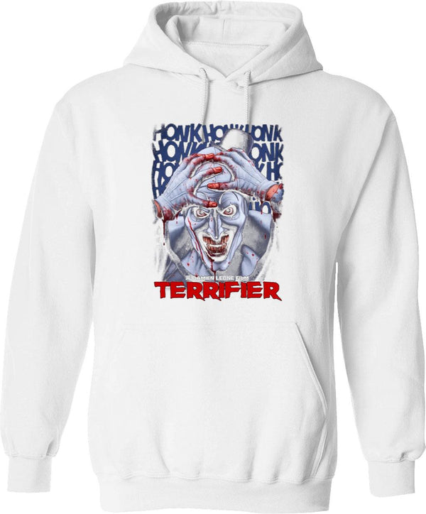Terrifier Art_s Killing Joke Graphic Pullover Hoodie - White
