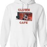 Terrifier Clown Cafe Essential Graphic Pullover Hoodie - White