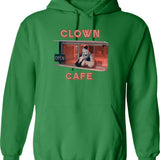 Terrifier Clown Cafe Essential Graphic Pullover Hoodie - Green