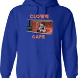 Terrifier Clown Cafe Essential Graphic Pullover Hoodie - Blue