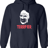 Terrifier Clown Classic Graphic Pullover Hoodie - Navy
