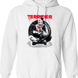 Terrifier Hush Little Baby Graphic Pullover Hoodie - White