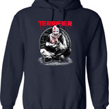 Terrifier Hush Little Baby Graphic Pullover Hoodie - Navy