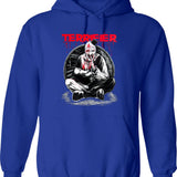 Terrifier Hush Little Baby Graphic Pullover Hoodie - Blue