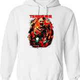 Terrifier Man of The Hour Graphic Pullover Hoodie - White