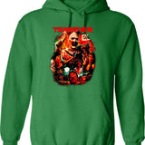 Terrifier Man of The Hour Graphic Pullover Hoodie - Green