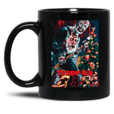 Terrifier Merry Christmas - Art The Clown Black Coffee Mug, Gift Coffee Mug