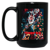 Terrifier Merry Christmas - Art The Clown Black Coffee Mug, Gift Coffee Mug - Black