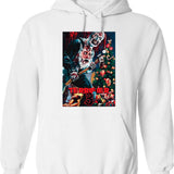 Terrifier Merry Christmas - Art The Clown Graphic Pullover Hoodie - White