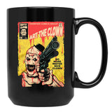 Terrifier Mister Nice Clown Black Coffee Mug, Gift Coffee Mug