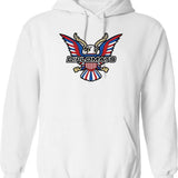 The Diplomats Harlem World Graphic Pullover Hoodie - White