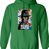The Legend of Billy Jack Poster Graphic Pullover Hoodie - Green