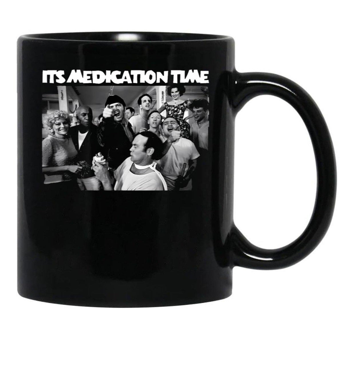 The One Who Flew Over The Cuckoos Nest Coffee Mug Black Coffee Mug, Gift Coffee Mug - Black