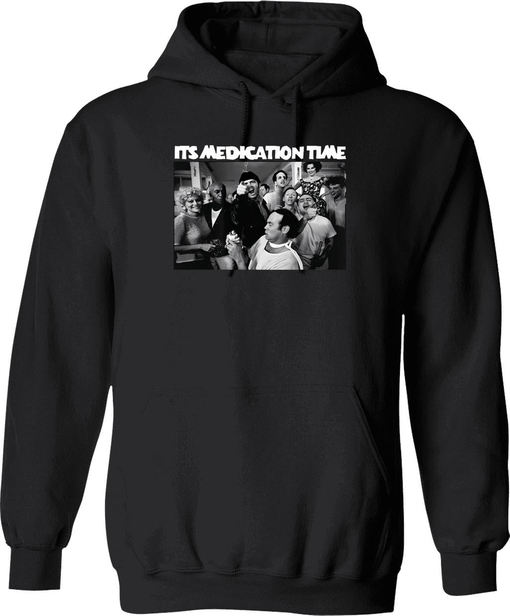 The One Who Flew Over The Cuckoos Nest Graphic Pullover Hoodie - Black