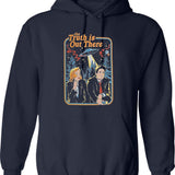 The Truth Is Out There - X Files Funny Classic Graphic Pullover Hoodie - Navy