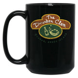 The drunken clam Black Coffee Mug, Gift Coffee Mug - Black