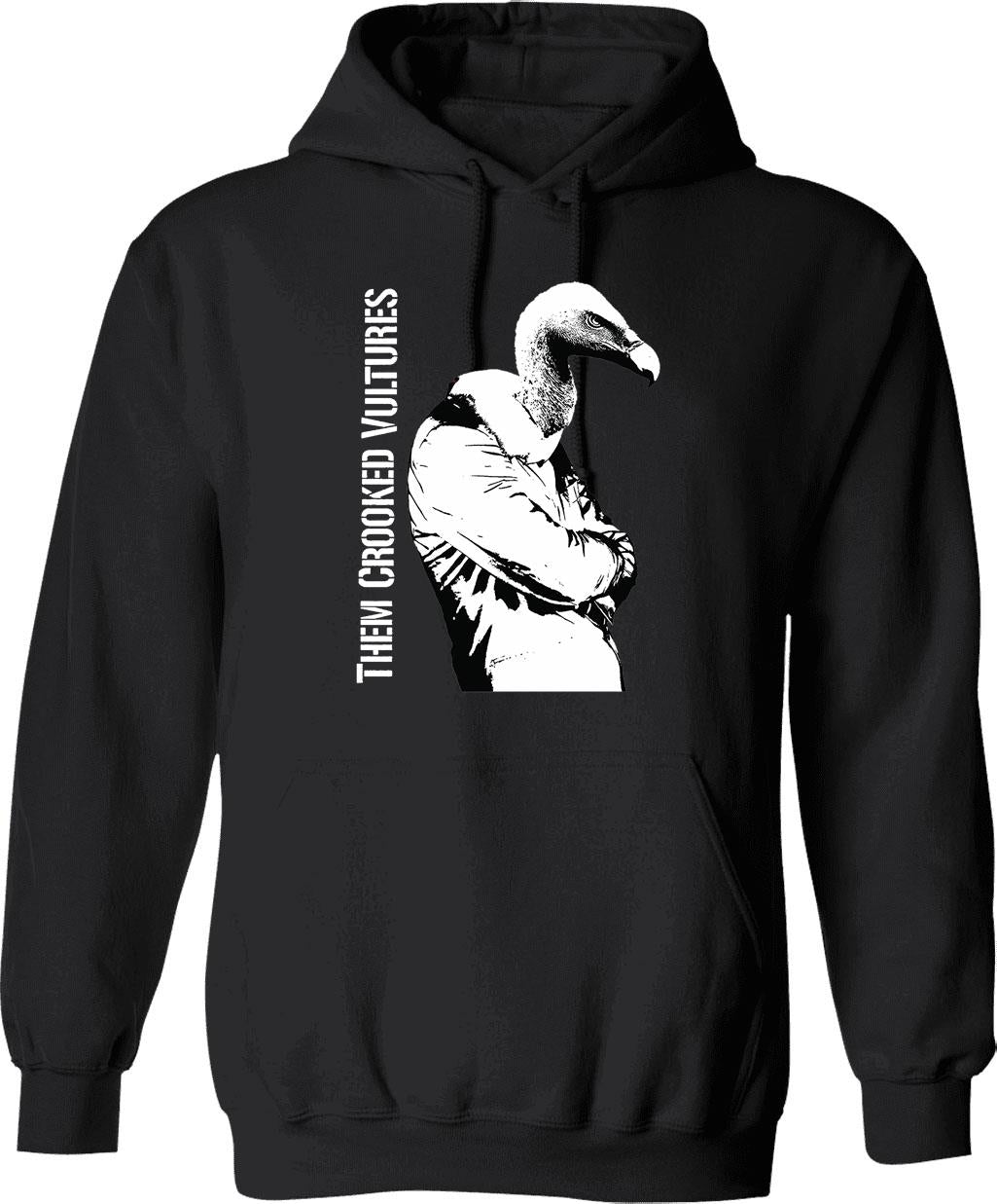 Them Crooked Vulture Graphic Pullover Hoodie - Black