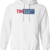 Tim Scott for President 2024 Graphic Pullover Hoodie - White