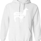 Tina Come Get Some Ham - Napoleon Dynamite Quote Graphic Pullover Hoodie - White