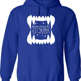 Titsoak Graphic Pullover Hoodie - Blue