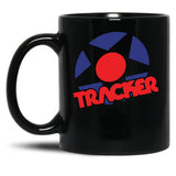 Tracker Trucks Vintage Logo Classic Black Coffee Mug, Gift Coffee Mug