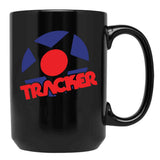 Tracker Trucks Vintage Logo Classic Black Coffee Mug, Gift Coffee Mug