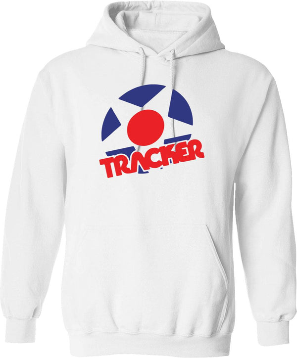 Tracker Trucks Vintage Logo Classic Graphic Pullover Hoodie - White