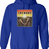 Tremors Distressed Mover Photographic Print Graphic Pullover Hoodie - Blue