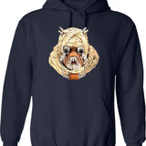 Tuscan Raider Classic Graphic Pullover Hoodie - Navy