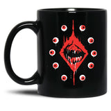 Ultrakill Eyeballs Black Coffee Mug, Gift Coffee Mug