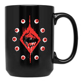 Ultrakill Eyeballs Black Coffee Mug, Gift Coffee Mug