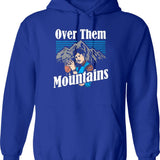 Uncle-Rico-Over-Them-Mountains-Hoodie-W Graphic Pullover Hoodie - Blue