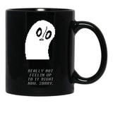 Undertale - Napstablook Black Coffee Mug, Gift Coffee Mug - Black