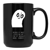 Undertale - Napstablook Black Coffee Mug, Gift Coffee Mug