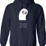 Undertale - Napstablook Graphic Pullover Hoodie - Navy