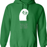 Undertale - Napstablook Graphic Pullover Hoodie - Green