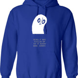 Undertale - Napstablook Graphic Pullover Hoodie - Blue