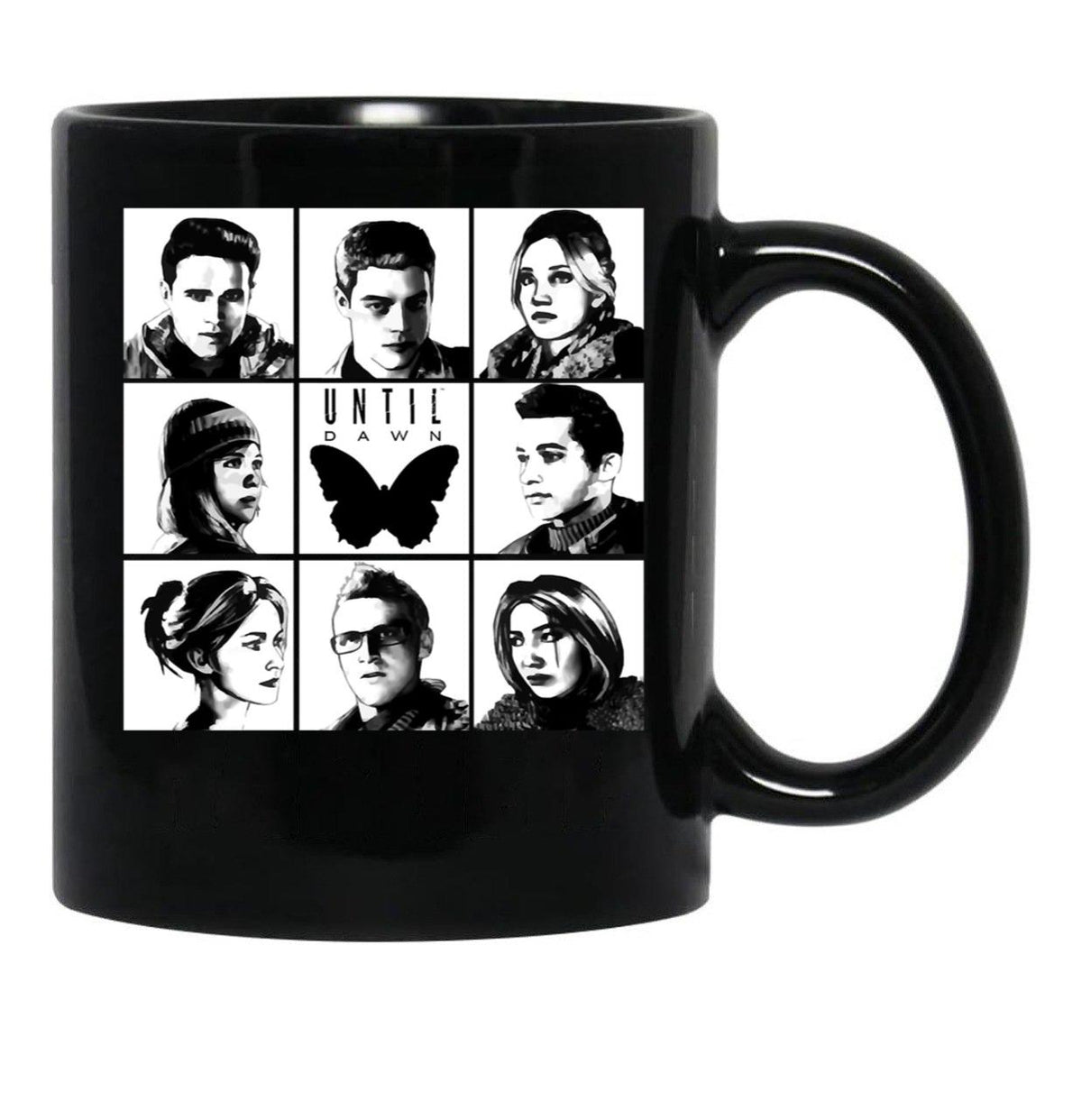 Until Dawn - Main Characters Classic Black Coffee Mug, Gift Coffee Mug - Black