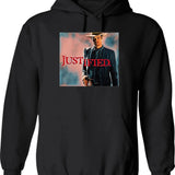 Vabeve Justified Raylan Givens Graphic Design Graphic Pullover Hoodie - Black