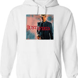 Vabeve Justified Raylan Givens Graphic Design Graphic Pullover Hoodie - White