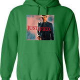 Vabeve Justified Raylan Givens Graphic Design Graphic Pullover Hoodie - Green