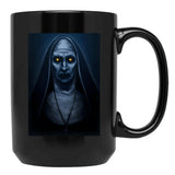 Valak Painting Black Coffee Mug, Gift Coffee Mug
