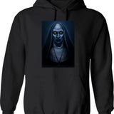 Valak Painting Graphic Pullover Hoodie - Black