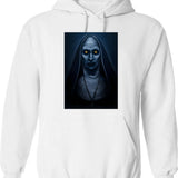 Valak Painting Graphic Pullover Hoodie - White